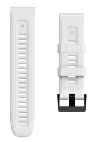 Biały pasek silikonowy (zamiennik) do zegarka GARMIN 20 mm