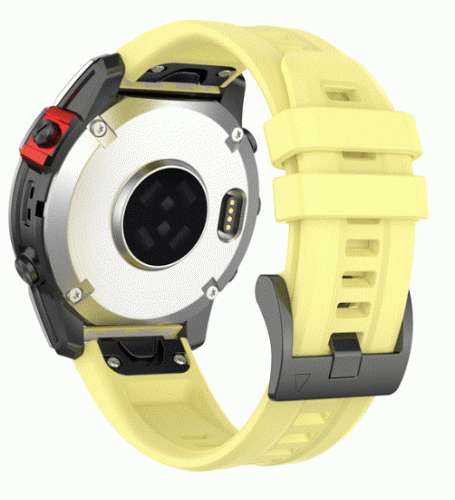 Żółty pasek silikonowy (zamiennik) do zegarka GARMIN 20 mm
