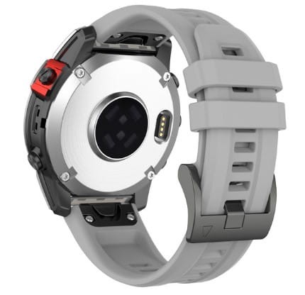 Szary pasek silikonowy (zamiennik) do zegarka GARMIN 22 mm