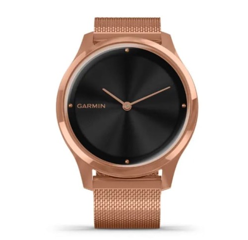 Zegarek GARMIN VIVOMOVE 010-02241-24 SMARTWATCH KOPERTA Z STALI Z PVD Z BRANSOLETĄ MILANESE 0100224124