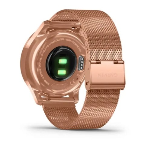 Zegarek GARMIN VIVOMOVE 010-02241-24 SMARTWATCH KOPERTA Z STALI Z PVD Z BRANSOLETĄ MILANESE 0100224124