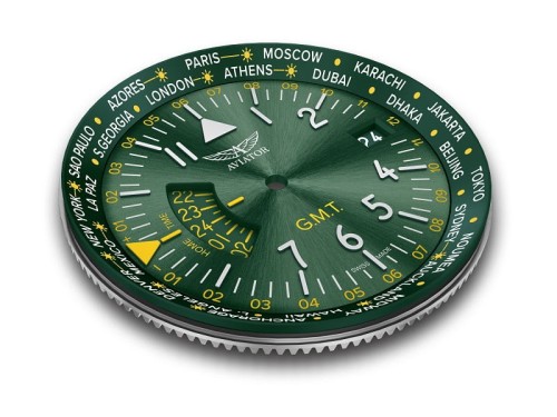 Zegarek Aviator Airacobra GMT V.1.37.2.309.4 (V13723094)