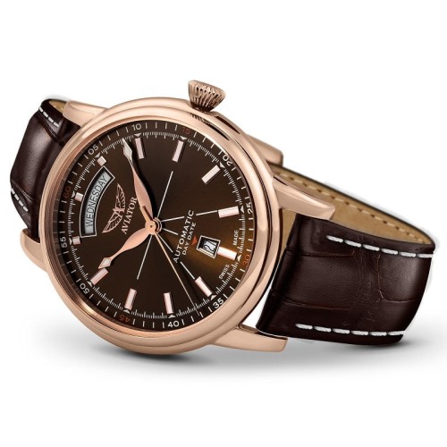 Zegarek Aviator Douglas Day Date V.3.20.2.226.4 (V32022264)
