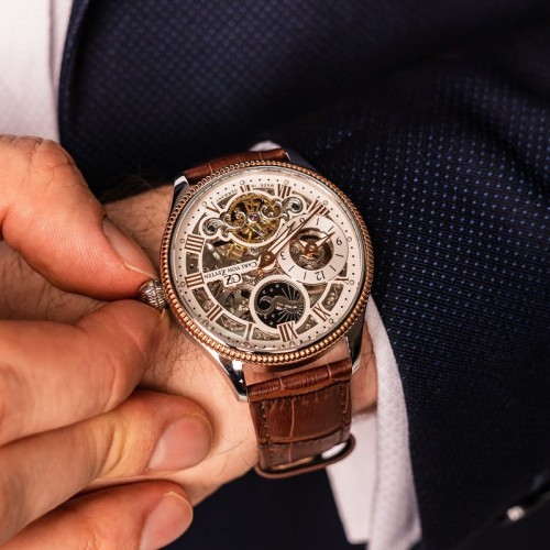 Zegarek Carl von Zeyten Kirnbach Skeleton Automatic CVZ0034RWHS