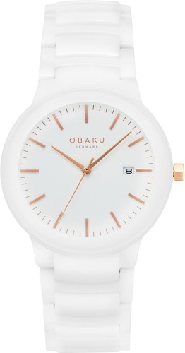 Zegarek Obaku Denmark Ceramic V280LDWWCW