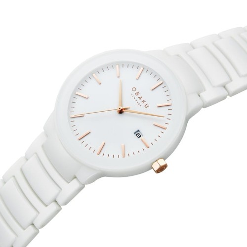 Zegarek Obaku Denmark Ceramic V280LDWWCW