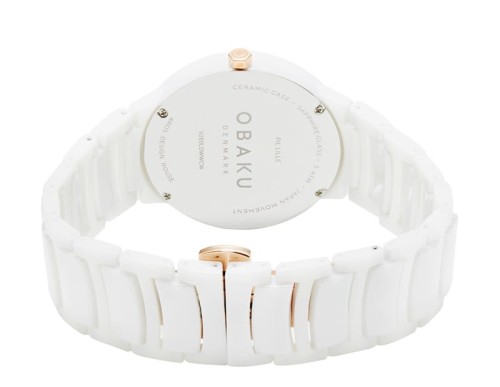 Zegarek Obaku Denmark Ceramic V280LDWWCW