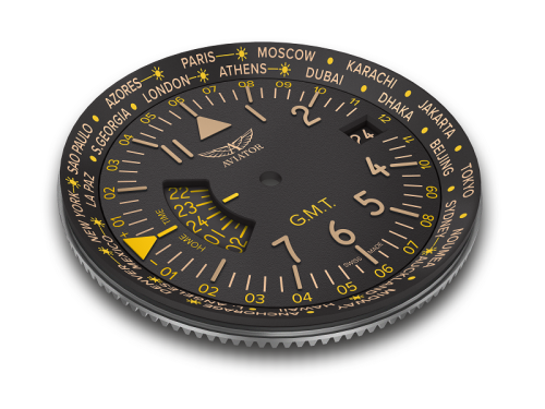 Zegarek Aviator Airacobra GMT V.1.37.0.303.4 (V13703034)