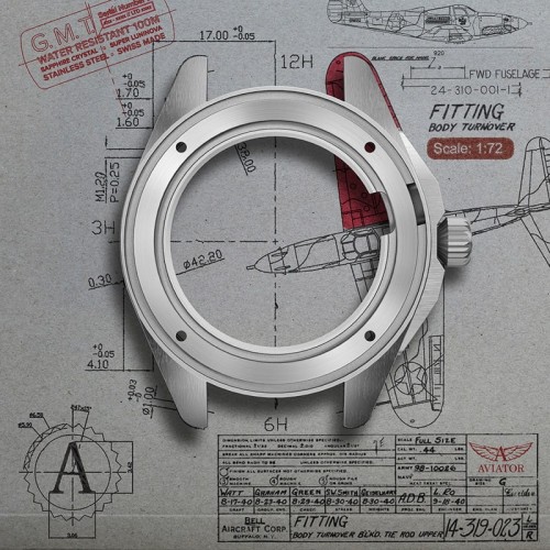 Zegarek Aviator Airacobra GMT V.1.37.0.307.5 (V13703075)