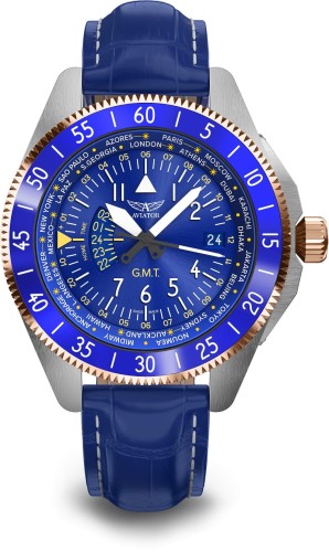 Zegarek Aviator Airacobra GMT V.1.37.3.308.4 (V13733084)