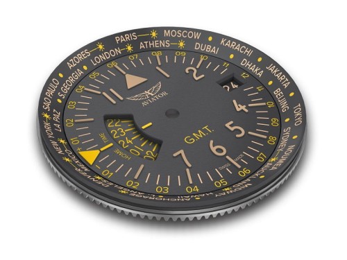 Zegarek Aviator Airacobra GMT V.1.37.7.305.4 (V13773054)