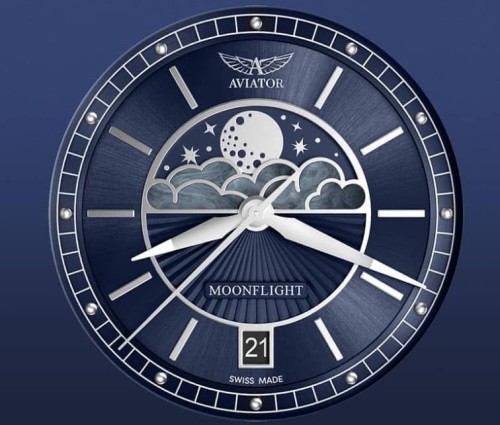 Zegarek Aviator  Douglas Moonflight V.1.33.0.255.5 (V13302555)