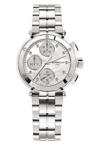 Zegarek Herbelin Newport Chronograph Diamonds 35688B89 (35688/B89)