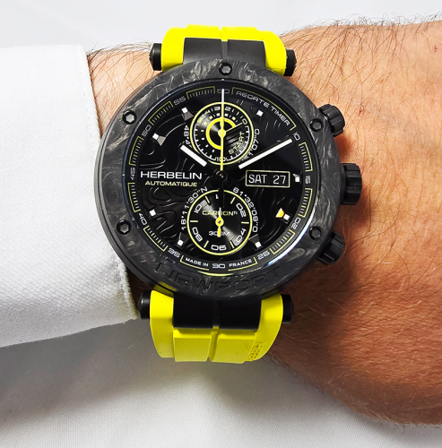 Zegarek Herbelin Newport Carbon Titanium 288CTN14CY Limited Edition + Rotomat WOLF