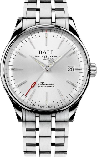 Zegarek Ball Trainmaster Manufacture 80 Hours NM3280D-S1CJ-SL (NM3280DS1CJSL)