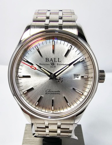 Zegarek Ball Trainmaster Manufacture 80 Hours NM3280D-S1CJ-SL (NM3280DS1CJSL)