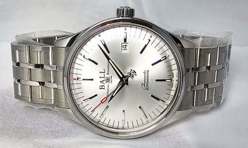 Zegarek Ball Trainmaster Manufacture 80 Hours NM3280D-S1CJ-SL (NM3280DS1CJSL)