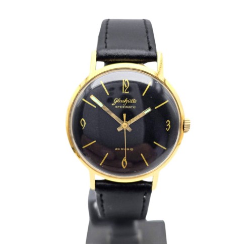 Używany zegarek GLASHUTTE SPEZIMATIC 26 rubis Pozłacany  Okrągły