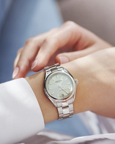 Zegarek Alpina Comtesse Quartz Lady AL-240LGR2C6B (AL240LGR2C6B)