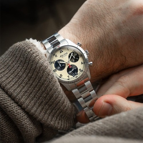 Zegarek Alpina Startimer Pilot Chronograph Big Date AL-372WB4S26B (AL372WB4S26B)