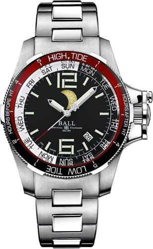 Zegarek Ball Engineer Hydrocarbon Moon Navigator DM3320C-SAJ-BK (DM3320CSAJBK)