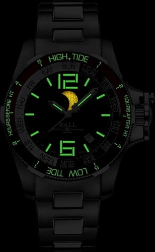 Zegarek Ball Engineer Hydrocarbon Moon Navigator DM3320C-SAJ-BK (DM3320CSAJBK)