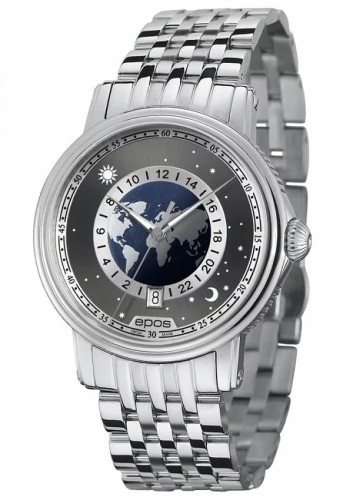 Zegarek Epos Emotion Globe 24h 3390.302.20.54.30 (3390302205430)