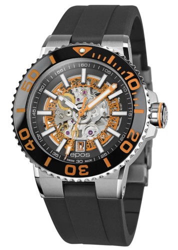 Zegarek Epos 3441 Sportive Diver Automatic Skeleton 3441.135.99.15.55 (3441135991555)