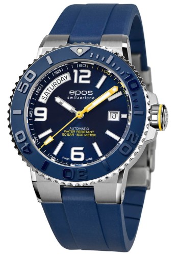 Zegarek Epos Sportive 3441 Diver Day Date 3441.142.96.96.56 (3441142969656)