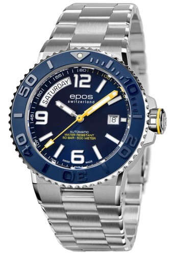 Zegarek Epos Sportive 3441 Diver Day Date 3441.142.96.96.30 (3441142969630)