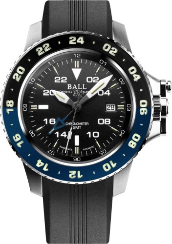 Zegarek Ball Engineer Hydrocarbon AeroGMT II DG2018C-P10C-BK (DG2018CP10CBK)