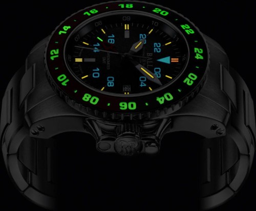 Zegarek Ball Engineer Hydrocarbon AeroGMT II DG2018C-S11C-BK (DG2018CS11CBK)