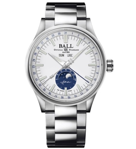 Zegarek Ball Engineer II Moon Calendar Limited Edition NM3016C-S1J-WH (NM3016CS1JWH)