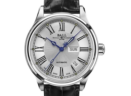 Zegarek Ball Trainmaster Roman NM1058D-L4J-WH (NM1058DL4JWH)