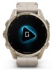 Zegarek GARMIN FENIX 8 43 mm SAPPHIRE AMOLED SOLAR 010-02903-40 SMARTWATCH (010-02903-40) Soft gold ze skórzanym paskiem