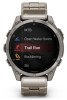 Zegarek GARMIN FENIX 8 47 mm SAPPHIRE AMOLED 010-02904-40 SMARTWATCH (0100290440) Tytanowy z tytanową bransoletą z otworami i dodatkowym paskiem silikonowym