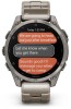 Zegarek GARMIN FENIX 8 47 mm SAPPHIRE AMOLED 010-02904-40 SMARTWATCH (0100290440) Tytanowy z tytanową bransoletą z otworami i dodatkowym paskiem silikonowym