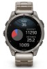 Zegarek GARMIN FENIX 8 47 mm SAPPHIRE AMOLED 010-02904-40 SMARTWATCH (0100290440) Tytanowy z tytanową bransoletą z otworami i dodatkowym paskiem silikonowym