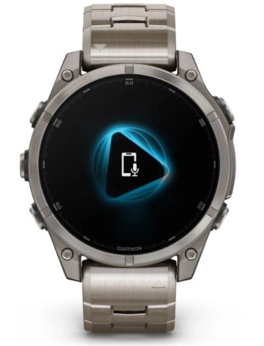 Zegarek GARMIN FENIX 8 47 mm SAPPHIRE AMOLED 010-02904-40 SMARTWATCH (0100290440) Tytanowy z tytanową bransoletą z otworami i dodatkowym paskiem silikonowym