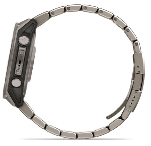 Zegarek GARMIN FENIX 8 47 mm SAPPHIRE AMOLED 010-02904-40 SMARTWATCH (0100290440) Tytanowy z tytanową bransoletą z otworami i dodatkowym paskiem silikonowym