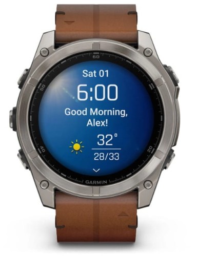 Zegarek GARMIN FENIX 8 51 mm SAPPHIRE TITANIUM AMOLED SOLAR 010-02905-40 SMARTWATCH (0100290540)