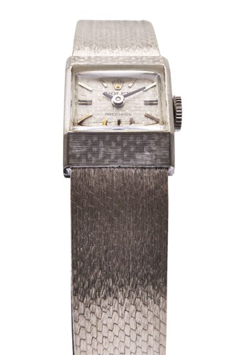 Zegarek używany damski ROLEX PRECISION w białym złocie