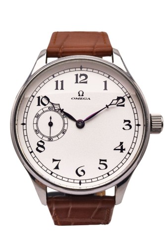 Pasówka OMEGA - olbrzymi zegarek męski mechaniczny z lat z 1925r