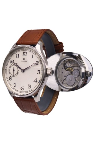 Pasówka OMEGA - olbrzymi zegarek męski mechaniczny z lat z 1925r