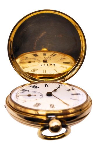 Używany Zegarek Kieszonkowy REMONTOIR złoty