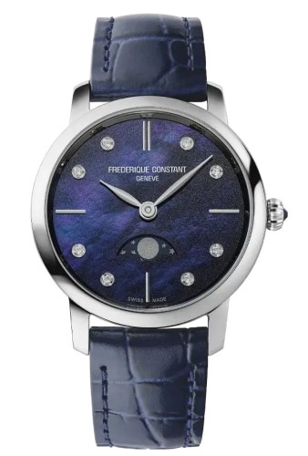 Zegarek Frederique Constant Classics Slimline Ladies Moonphase FC-206MPND1S6 (FC206MPND1S6)