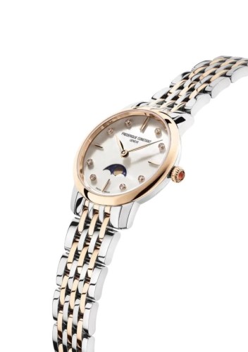 Zegarek Frederique Constant Classics Slimline Ladies Moonphase FC-206MPWD1S2B (FC206MPWD1S2B)