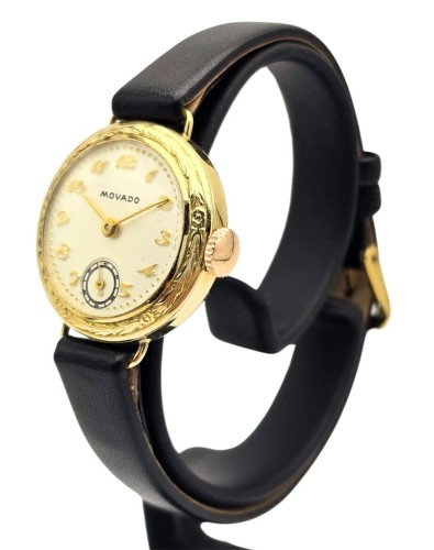 Zegarek damski złoty 14kt MOVADO z lat 20-tych - UNIKAT