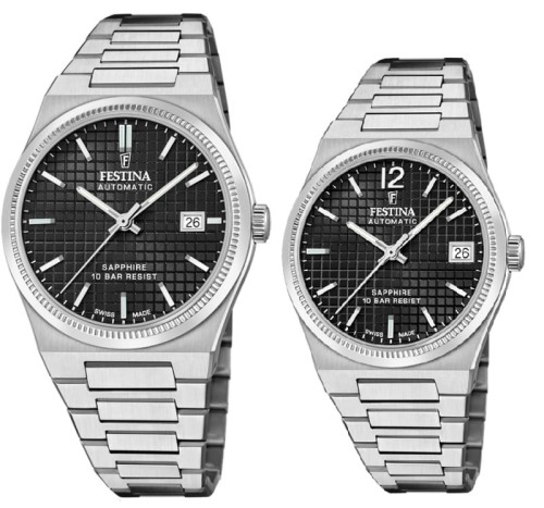 Zestaw dla par Festina Swiss Made Automatic 20028/4 + 20029/6 (F20028/4 + F20029/6)