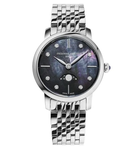 Zegarek Frederique Constant Classics Slimline Ladies Moonphase FC-206MPBD1S6B (FC206MPBD1S6B) Kraków